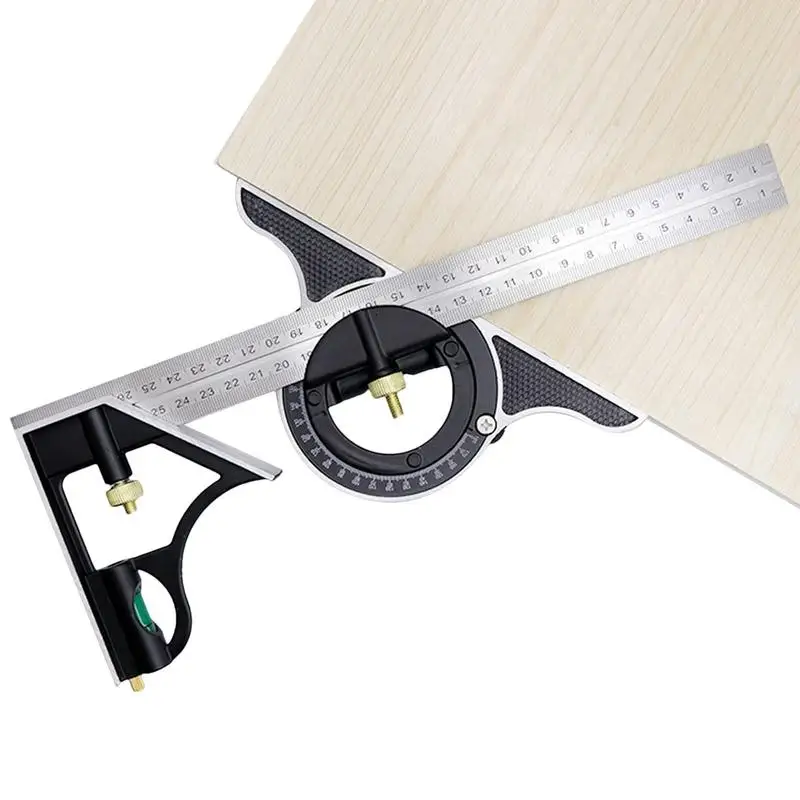 

Multifunctional Right Angle Ruler Adjustable Woodworking Tools Angle Measuring Tool Adjustable Combination Right Angle Ruler For