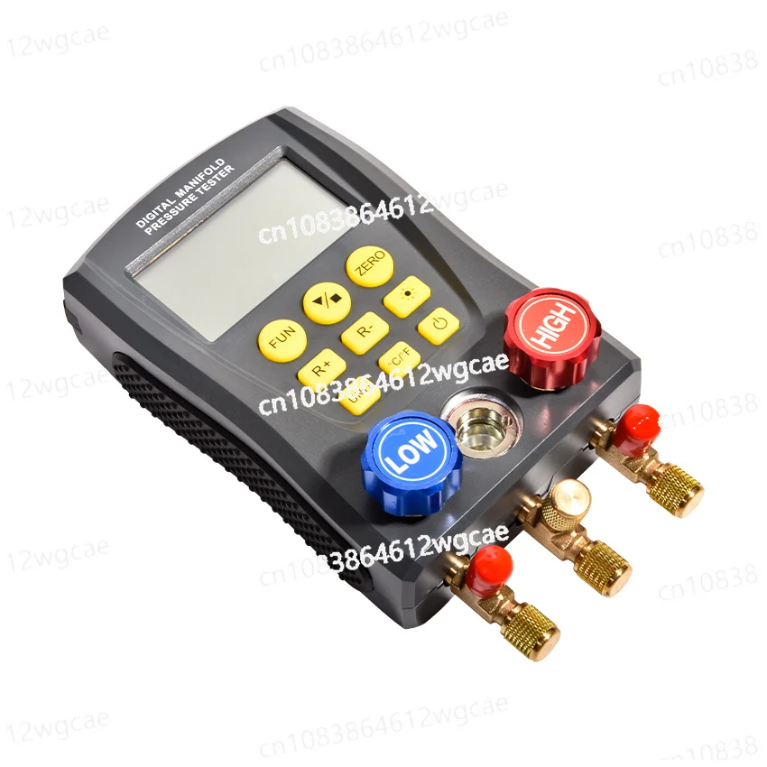 

Car Refrigeration Digital Vacuum Pressure Manifold Tester Air Conditioning Temperature Tester Pressure Gauge Valves Tool