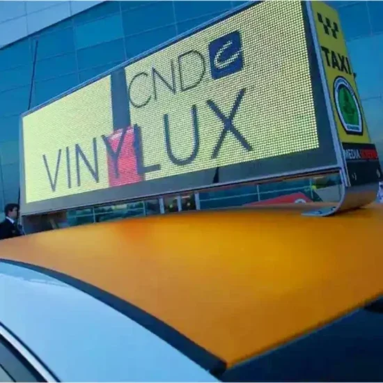 Custom WaterproofCustomized Waterproof Flexible LED ScreenWaterproof Full Color LED Display For Taxi Top Advertising