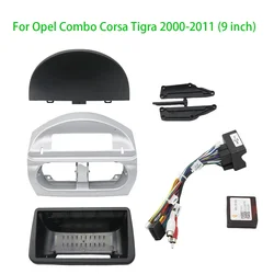 9 Inch Adapter Canbus Box Decoder Android Dash Fitting Panel Kit Car Radio DVD Player Fascias Frame For Opel Combo Corsa Tigra