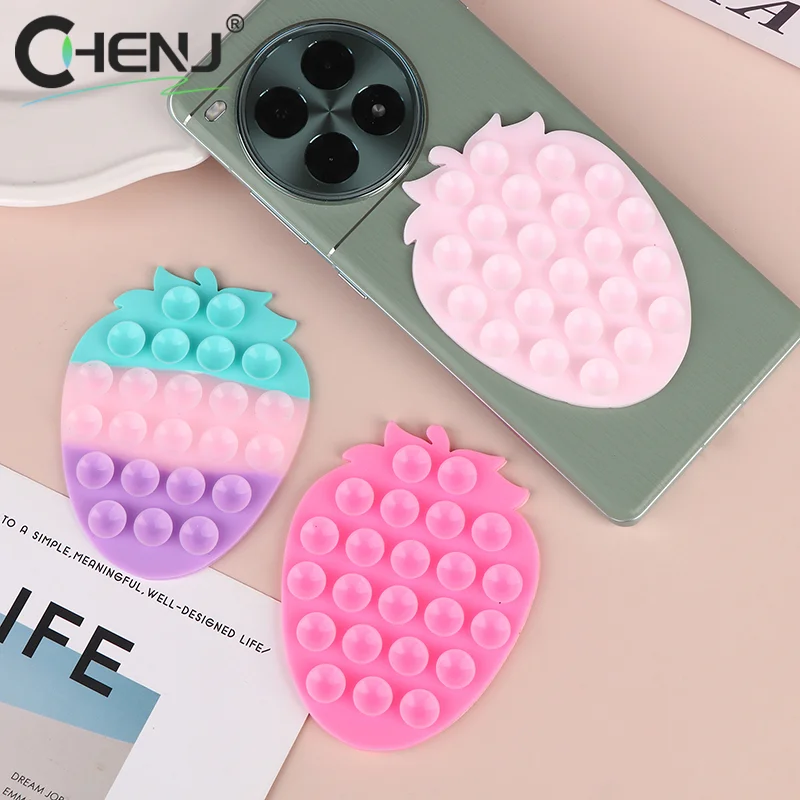 

Strawberry Suction Cup Mobile Phones Sucker Support Mount Portable Phone Stand Universal Phone Fixed Pad