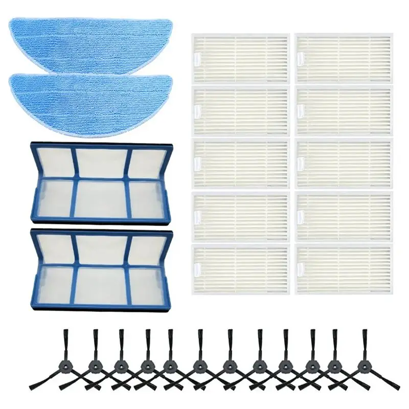 AEE2-Dust Filter Side Brush Efficient Hepa Filter For Ilife V5pro V50 V55 X5 V5S Pro V5 V5S V3 V3S Robot Vacuum Cleaner Parts