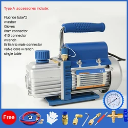 220V FY-1H-N Rotary Vane Single Stage Air Vacuum Pump 2PA Ultimate Vacuum With Refrigeration Accessories For Air Conditioning