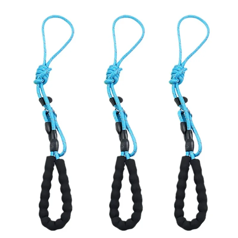 Pet P chain reflective towing rope dog chain explosion-proof punching towing belt for walking dogs hand rope can be wholesale