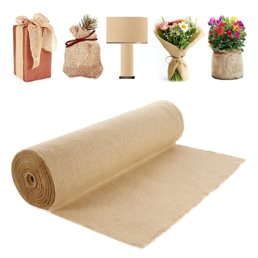 

Burlap Fabric Roll Burlap Tree Wrap 36 in x 150 ft for Crafts Plants