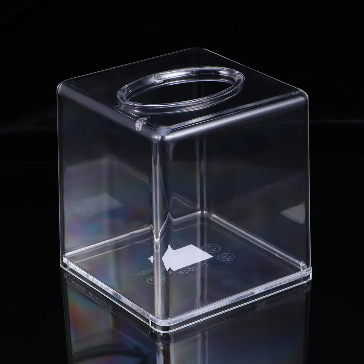 1pc Acrylic Tissue Box Transparent Square Tissue Case Paper Storage Box Napkin Paper Towel Holder For Hotels Home Restaurants