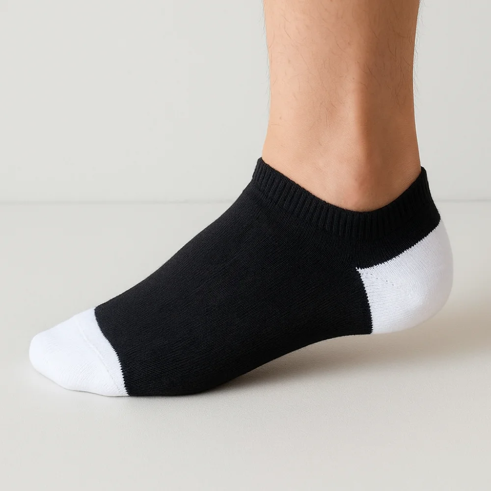 10Pairs Soft Patchwork Women Ankle Tube Socks Breathable Non-slip Summer Boat Socks Short Sweat-Absorbing Invisible Socks Sports