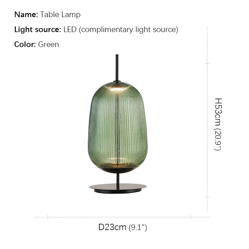 ULANI Contemporary GlassTable Lamp Nordic Fashionable Living Room Bedroom Personality Creative LED Decoration  Desk Light