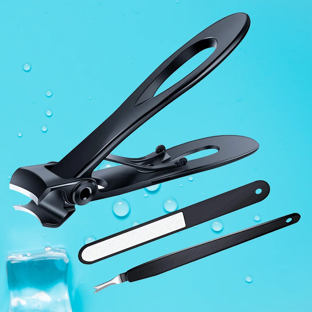 3 szt. Obcinaczki do paznokci ze stali nierdzewnej z szerokim otworem szczęk, wytrzymałe obcinacze do paznokci, zestaw do pedicure i manicure, zestaw do pielęgnacji paznokci