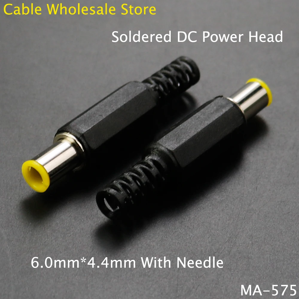 1Pieces Soldered DC Power Plug 5.0mm * 3.0mm 6.0mm * 4.4mm With Pin Adapter Plug 5.5 3.0 6.0 4.4