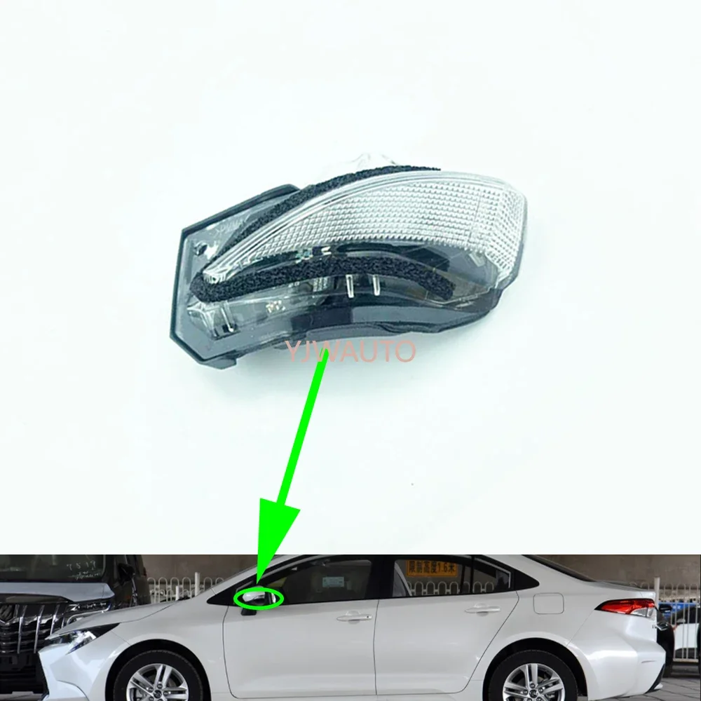 For Toyota Corolla Hybrid 2019 2020 Side Mirror Light Car Parking Mirror Lamp Replacement Auto Side Glass Lights