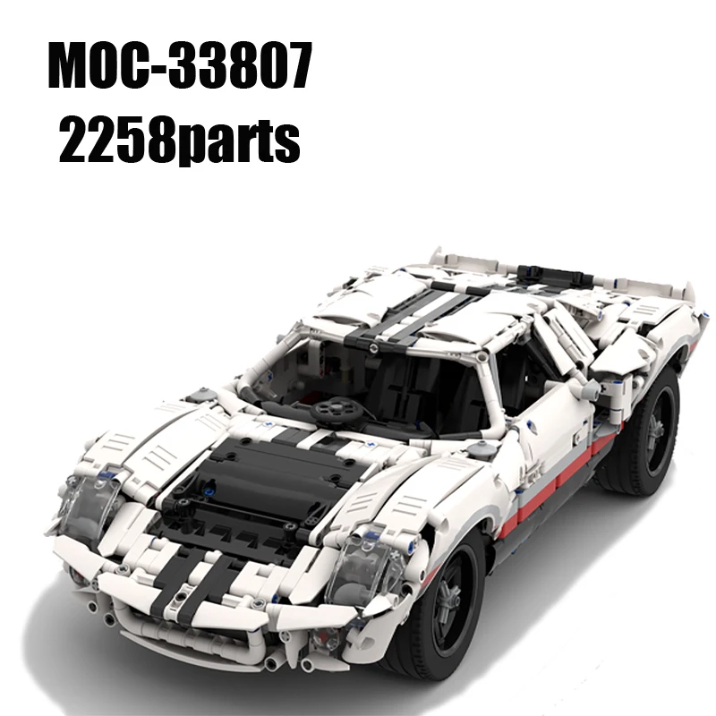 GT40 MK I 1967 Super Racing Building Block, modelo clásico, regalo de vacaciones para adultos y niños, nuevo