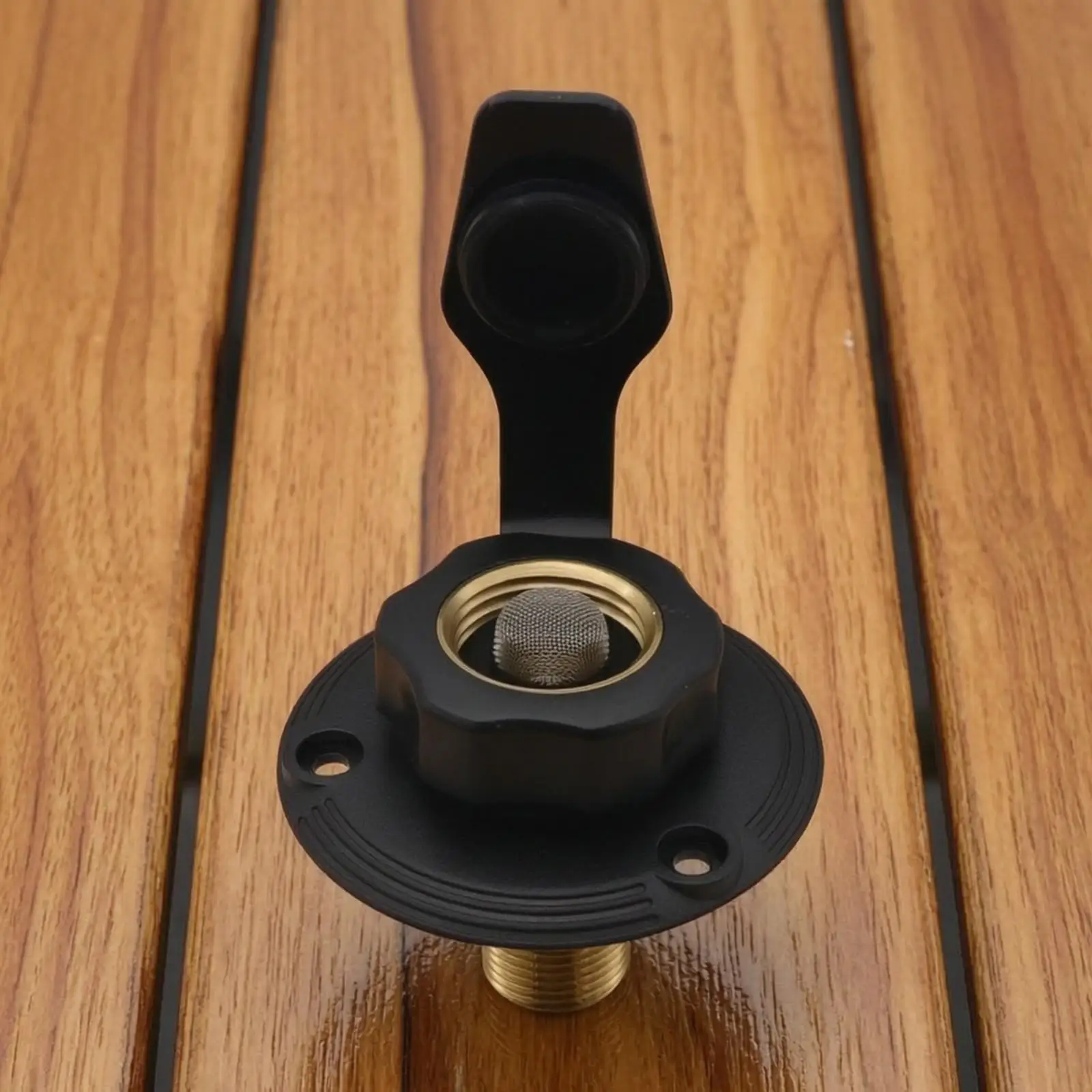 Plumbing Fitting Brass Threaded RV Water Inlet with Port Built-in Strainer for Outdoor Enthusiast Plumbing