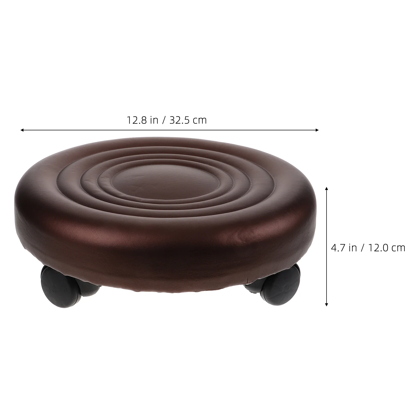 

Rolling Stool Low Small Foot Rest Under Desk Pedicure Chair Spa Salon Practical Design Low Stool Rolling Stools with Wheels