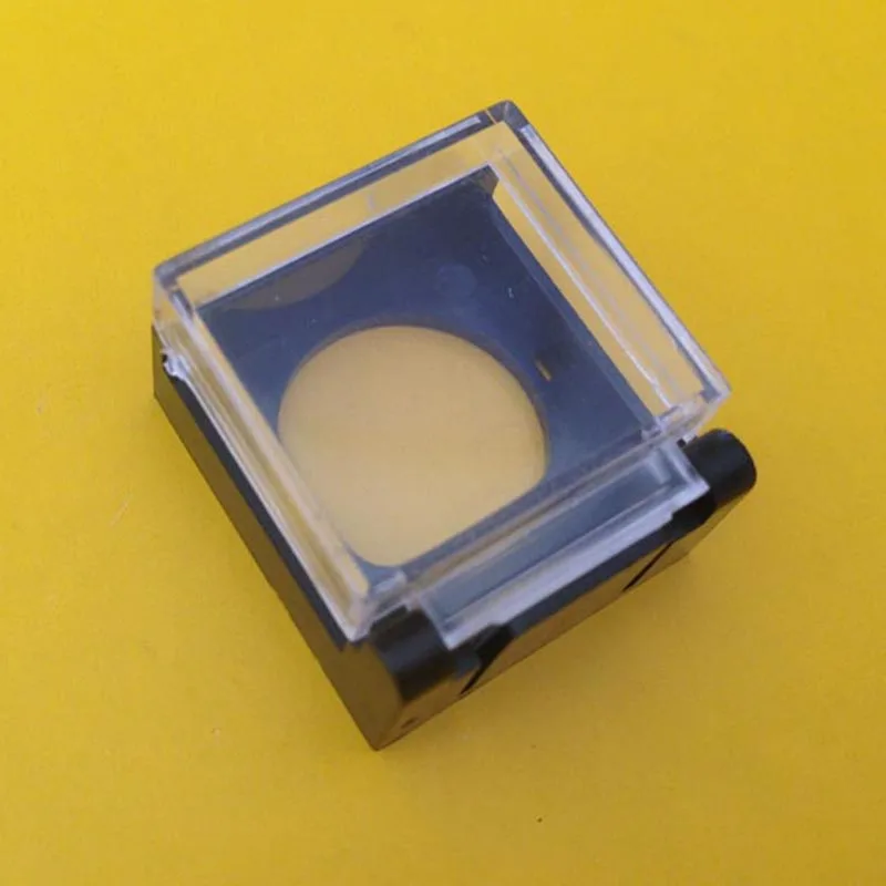 10pcs plastic pushbutton switch transaprent  safety cover  clear switch cover box Square type  for 16mm hole guard cover