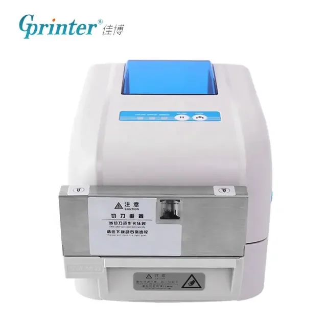 

Gprinter GP-1834TC 4 Inch thermal transfer printer with Auto Cutter clothing label stickers wash care label printers