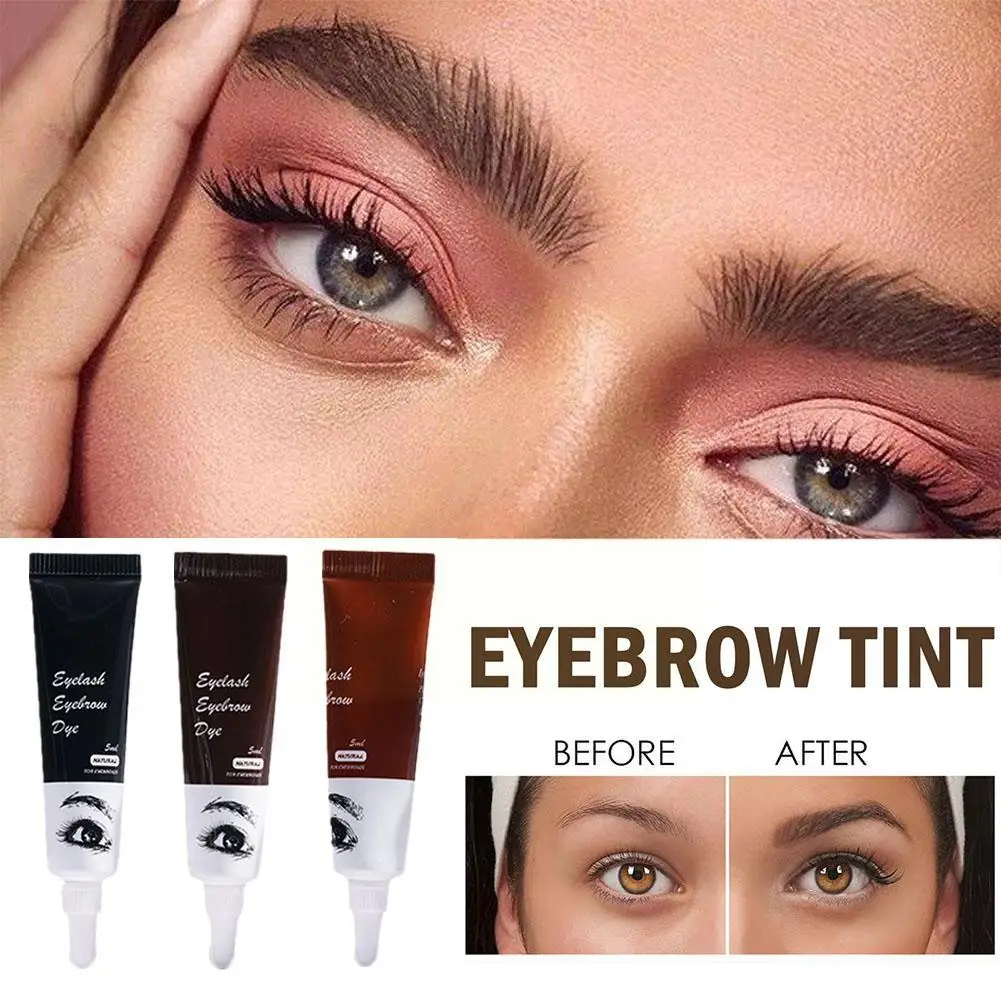 Professional Instant Henna Eyelash Eyebrow Dye Tint Tint and 15 Minute Cream Eyebrow Tint Lasting Eyelash Kit Gel Long Fast K1A5