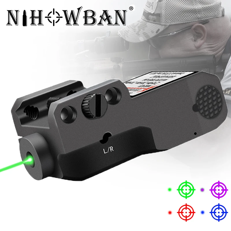 

Tactical Green Dot Laser Bore Scope Sight Picatinny Rail for Riflescope Handgun Glock Pistol Airsoft Tactical Hunting Weapon