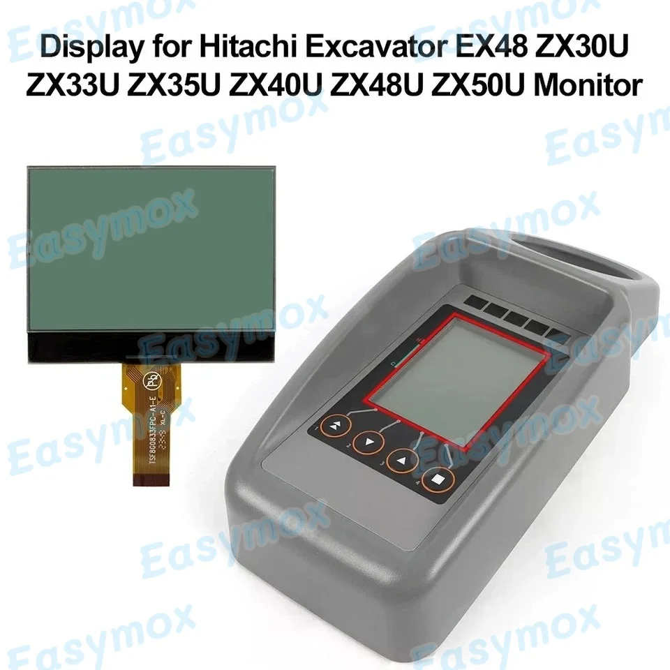 ディスプレイ TSF8G0833FPC LCD Display for Hitachi Excavator EX48 ZX30U ZX33U