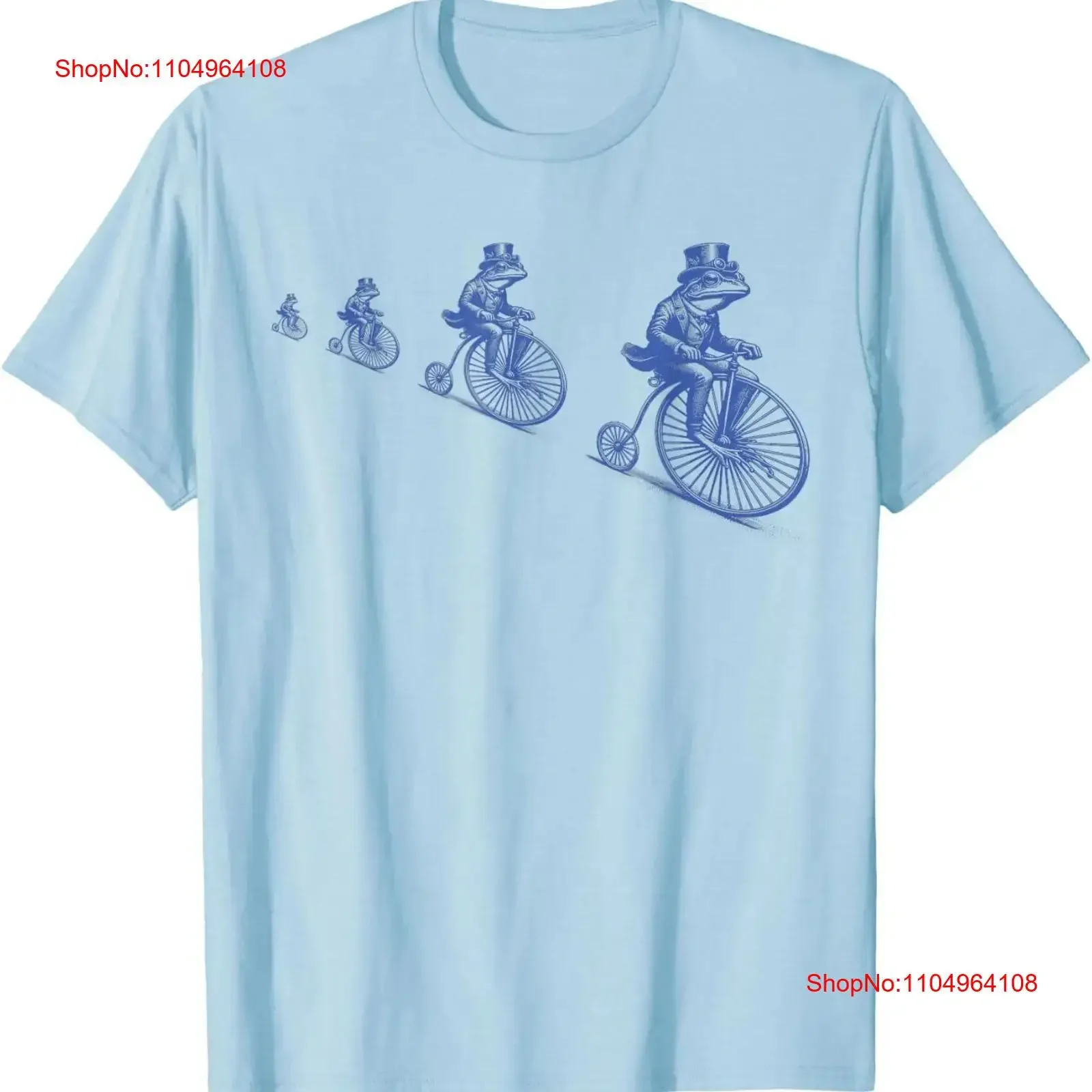 تي شيرت لطيف على شكل ضفادع Steampunk يركب دراجة بيني فارثينج تي شيرت عتيق مغسول أنيق للجنسين أوم ملابس الشارع الناعمة