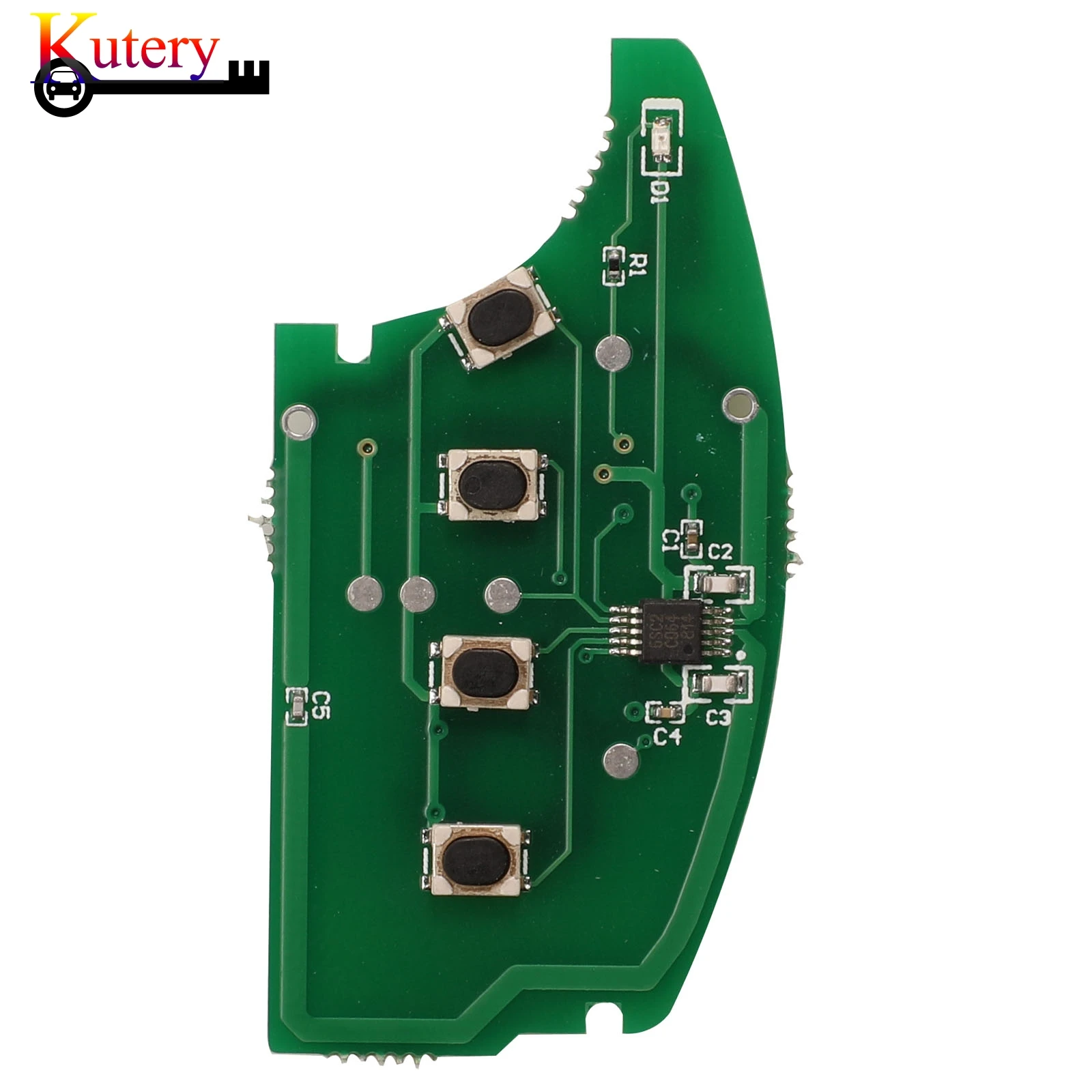 jingyuqin Folding Remote Car Key Circuit Board For Hyundai Elantra Accent Santa Fe 4 Buttons 315/433MHZ ID46 Chip