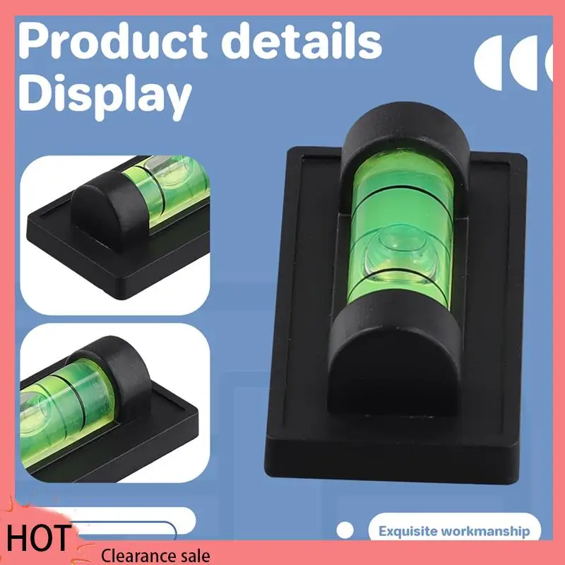 A88Z 4Pcs Magnetic Bubble Levels For Leveling Phonograph,Camera, Tripod, Machines, Spirit Level Measuring Tools (Magnetic)