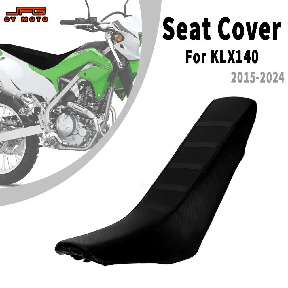 Seat Cover For Kawasaki KLX140 2015-2024 Non-Slip PVC Resistant  Saddle Cushions Accessories Electric Dirt Pit Bike Parts