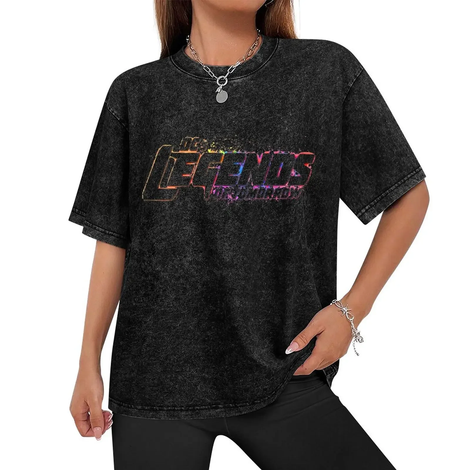 Legends of Tomorrow Color Blast Logo T-Shirt sweat plus sizes men clothes