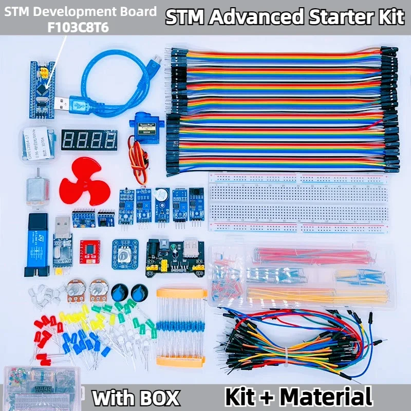 STM32 Development Board Starter Kit Advanced Kit STM32F103C8T6 Minimum System Board Introductory More Than Ten types a Set