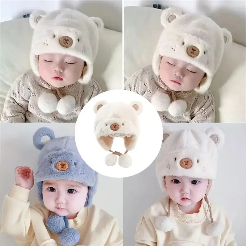 

Шапочка-ушанка для младенцев с мягкой плюшевой подкладкой для повседневной носки и путешествий 69HE