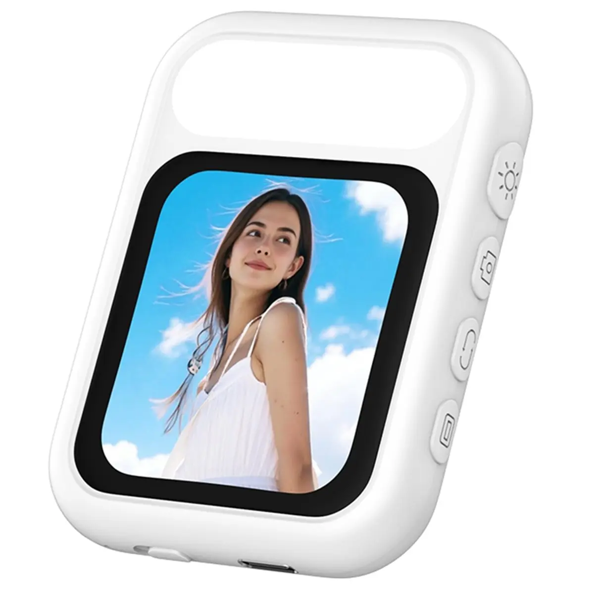 A72U Selfie Monitor Screen Magnetic with Fill Light Phone Back Mirroring Rear Camera for Live Stream Vlogging Video Recording