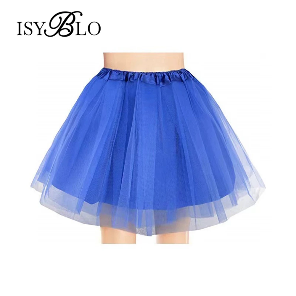 

24 Hours Ship Tulle Skirt for Women, Adjustable Waist 40cm Mini Skirts, Many Layers Mesh Dress Party Cocktail Womens Dress