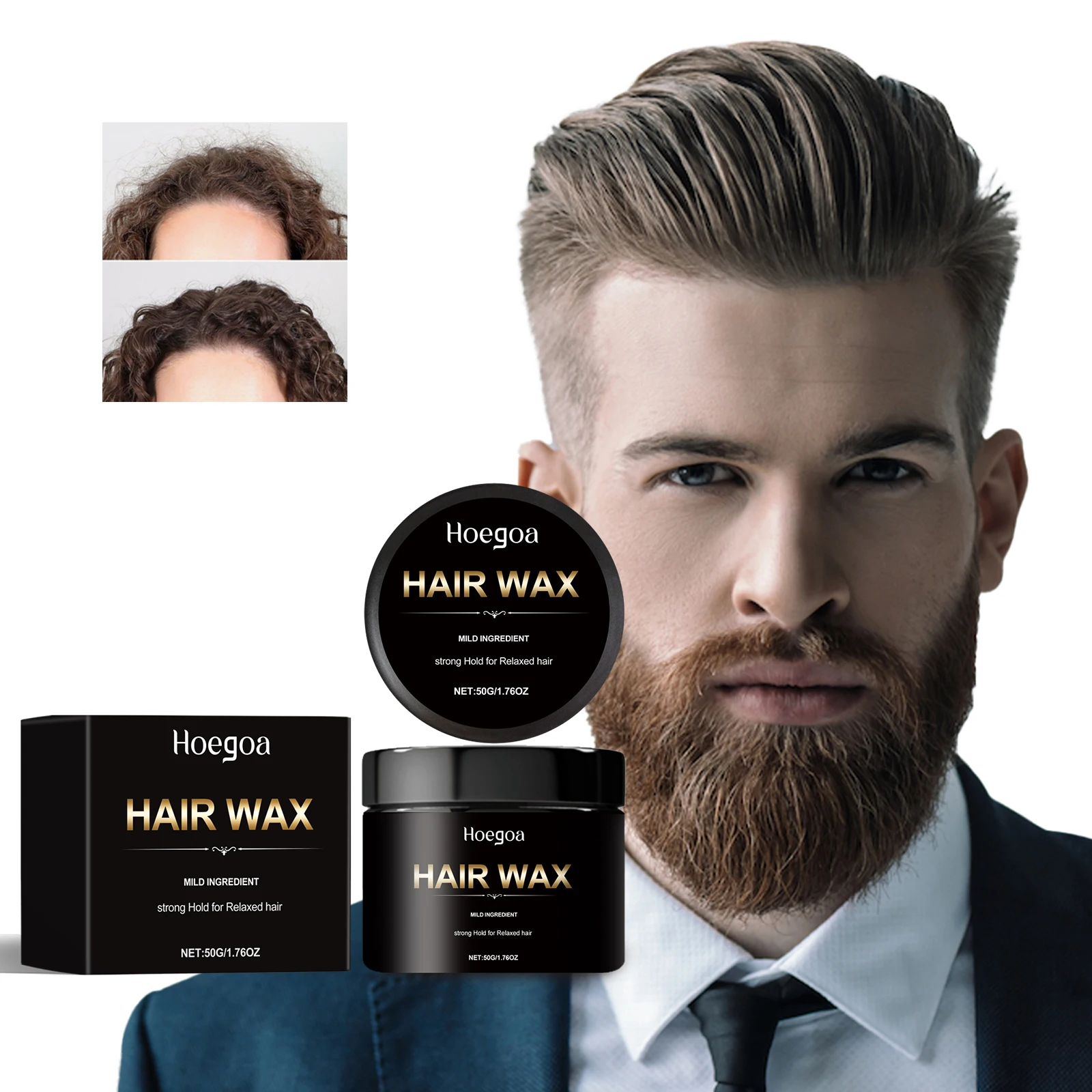 1/2PCS Männer Styling Pomade Gel Starke Endbearbeitung Friseur Friseur Haar Conditioner Werkzeuge Natürliche Styling Haar Ton