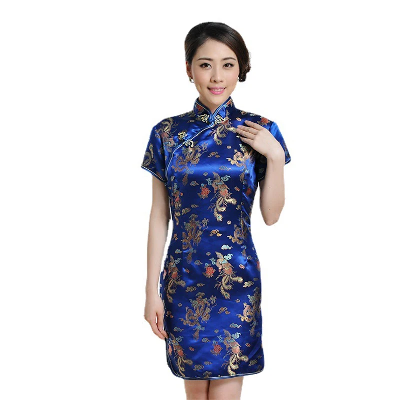 2023 New Qipao Brocade Dragon and Phoenix Cheongsam Large Size Chinese Style Retro Traditional Women\'s Cheongsam Big Red