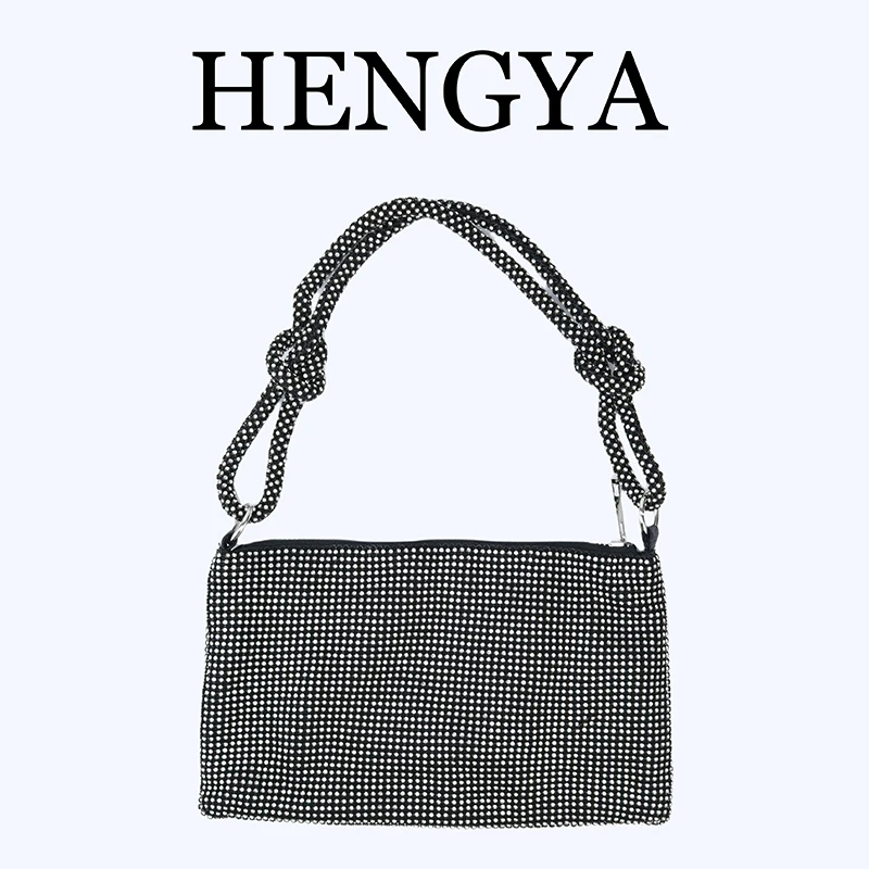 Nuevo bolso de mano con carácter a la moda para mujer, bolso de cena brillante, bolso para banquete, bolso de hombro tipo bandolera formal para