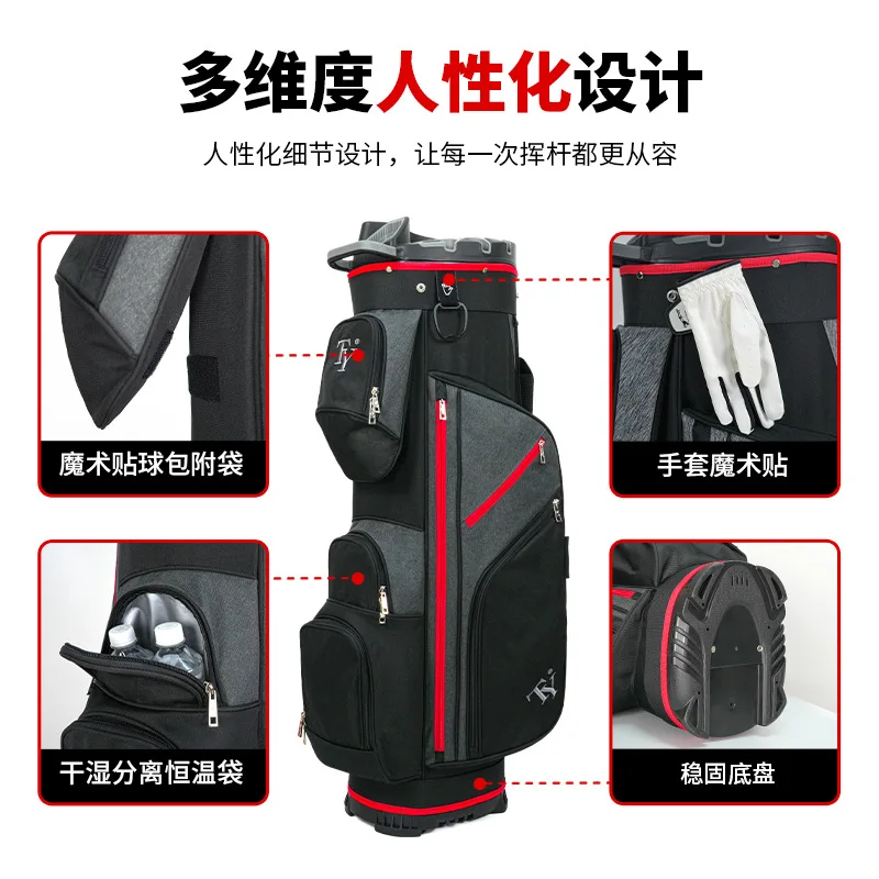 New Golf Car Travel Bag 14 Slots Lightweight Waterproof Multi Function Large Capacity for Men Women