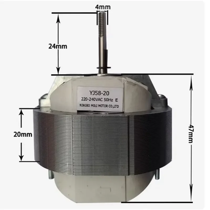 AP01 YJ58-20 Air Circulation Fan Motor for Electric Fan Motor Accessories 5816 Three-Wire Two-Speed Circulation Fan