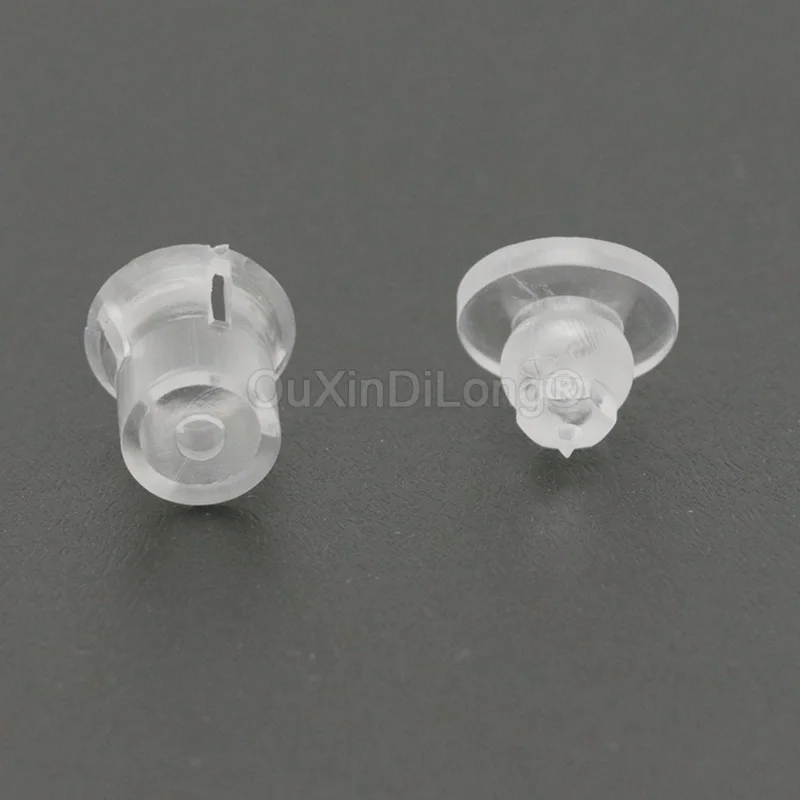 400PCS Plastic Transparent Acrylic Standoffs Advertising Nail Hidden Sign Standoffs Glass Nail Invisible Plastic Brackets Screw