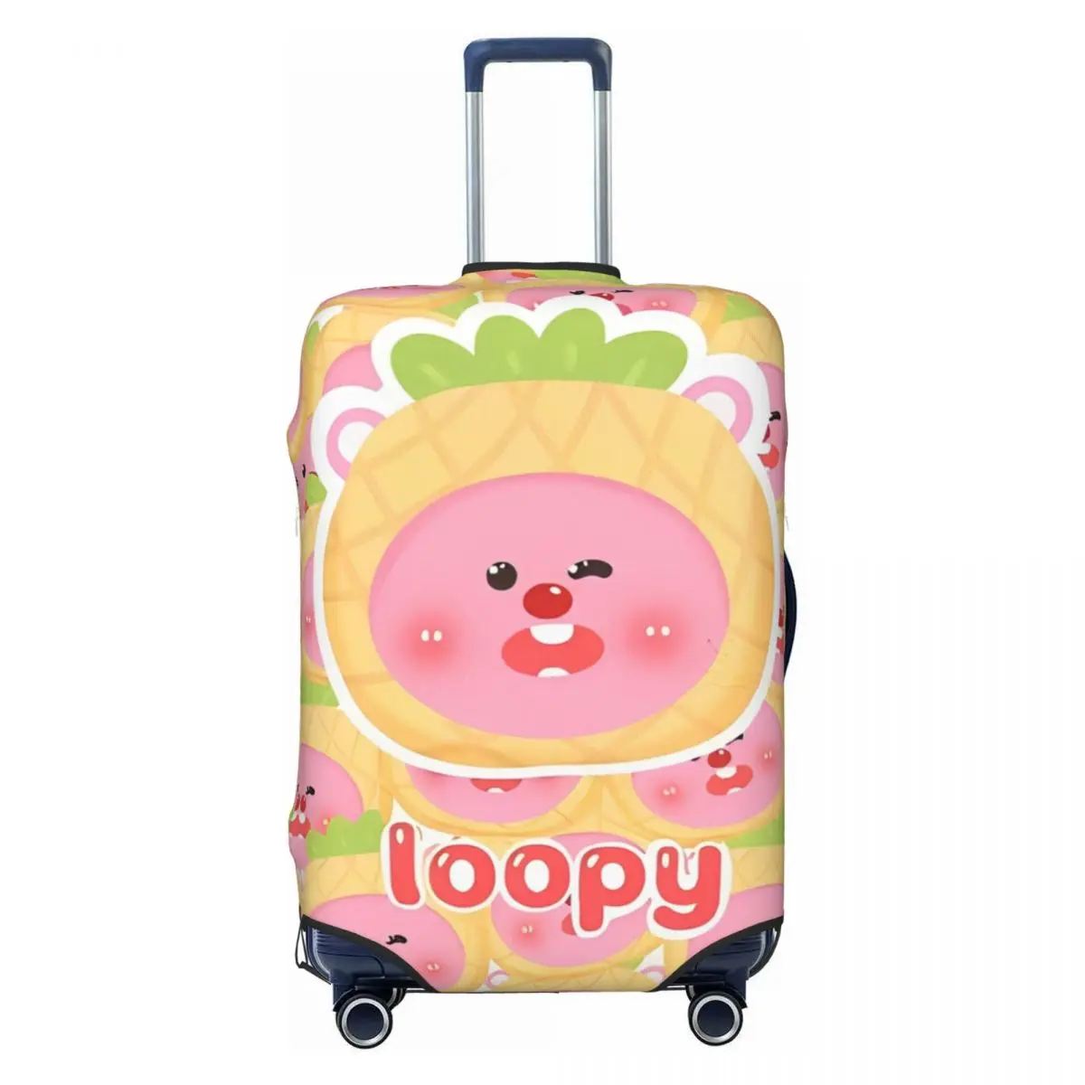 Korea Zanmang Loopy Suitcase Cover Cruise Trip Protector Flight Strectch Luggage Accesories