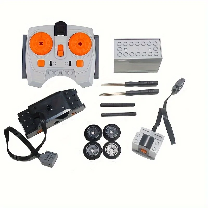 Technical Motor Power Functions Parts IR Speed APP Remote Control Battery Box Servo Light Receiver Building Blocks Bricks