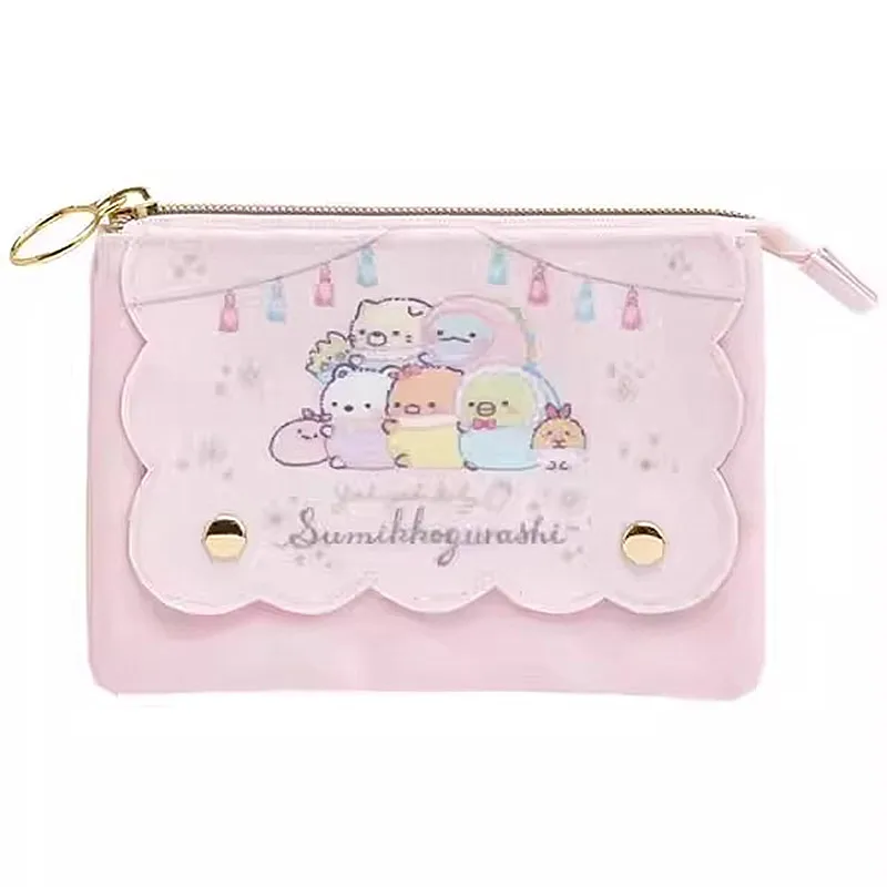 New Kawaii Cute Sumikko gurashi Children Girls PU Make up Cosmetics Cases Bags  Tissue Cover For Women