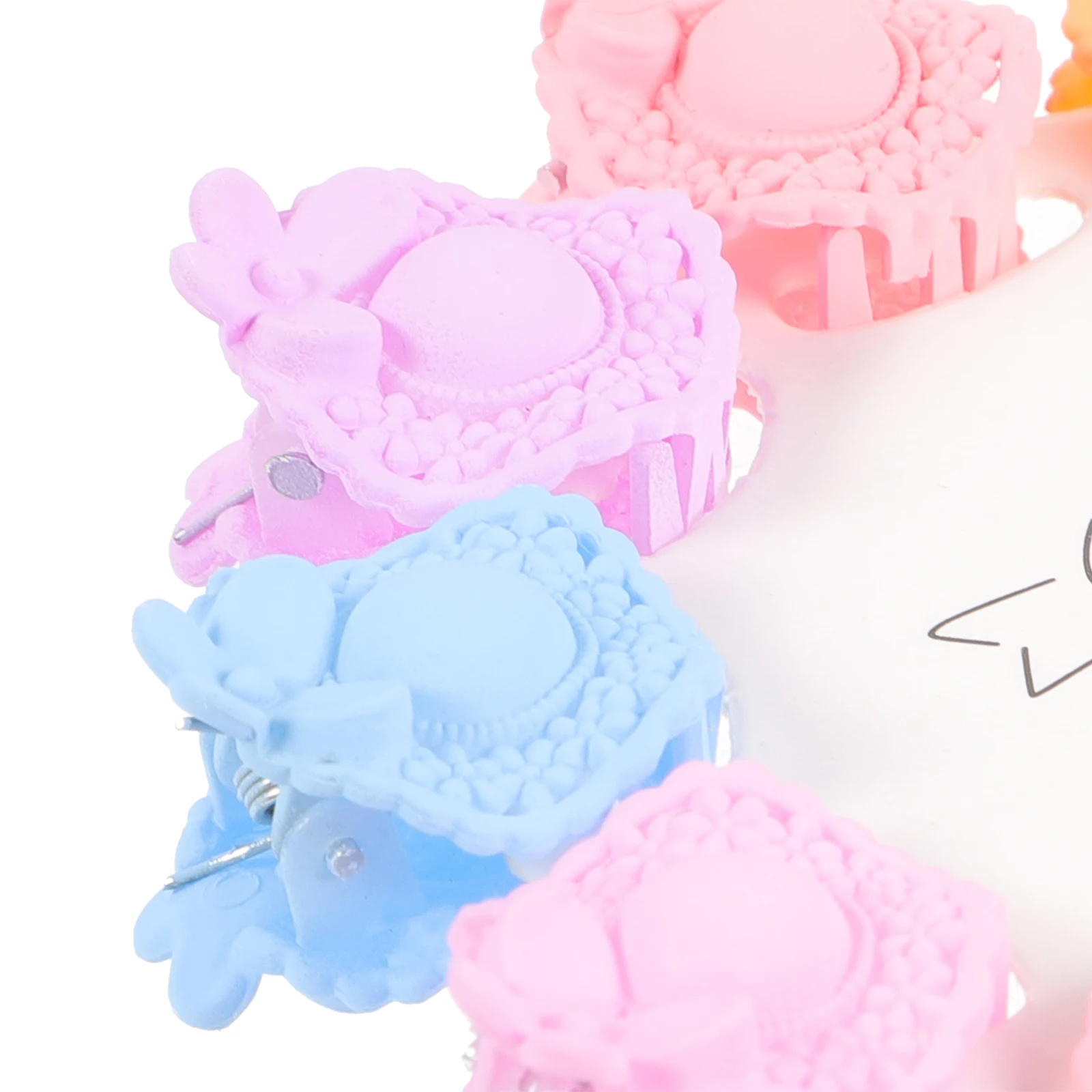 

20Pcs Toddler Girl Hair Accessories Mini Hair Claw Clips Small Hat Crown Shape Claws Bright Colors Daily Use Mini Claw Clips