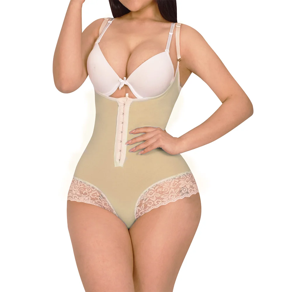 Fajas Colombianas Compression Body Shaper Tummy Control Shapewear For Post-Surgical Use Abdomen Control Belt