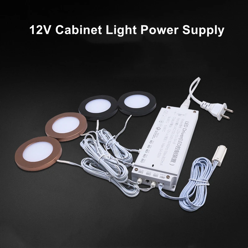 AC110V-220V to DC12V Lighting Transformer DuPont Port Driver 3 Pin Hand Door Sensor LED Cabinet Light Power Supply 18W 24W 36W