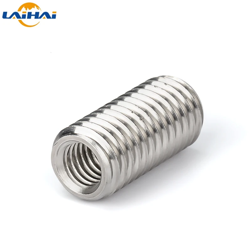 Adaptador de rosca interior exterior de acero inoxidable 304, 2/5 piezas, Tuercas de tornillo, manga de inserción, convertidor, acoplador de tuerca, M2, M3, M4, M5, M6- M12-M20