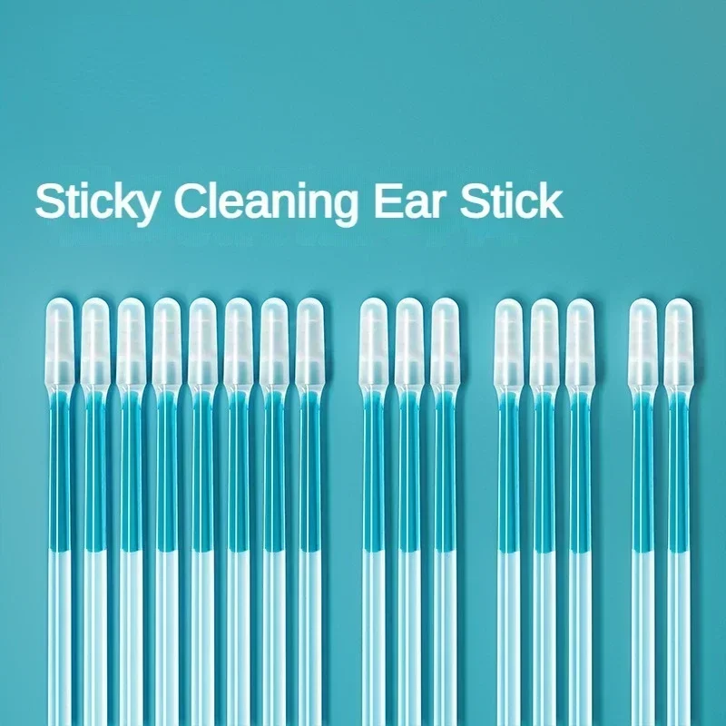 1set Disposable Sticky Ear Swabs Reusable Ear Cleaner Soft Silicone Ear Wax Removal Tool Remover For All Ages Borescope