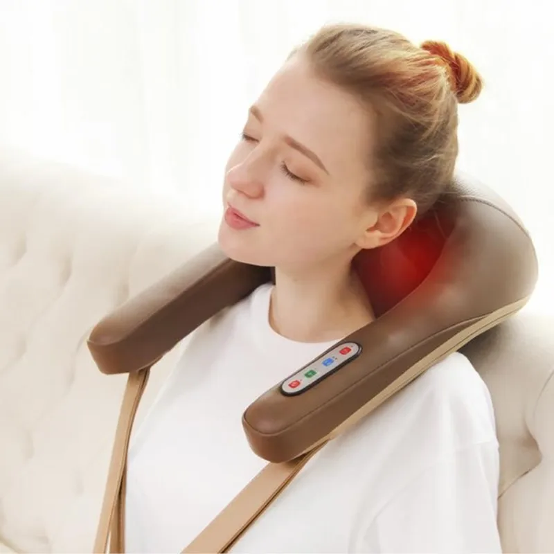 

Electric Neck Massage Shawl Shiatsu Kneading Massager Cervical Neck Shoulder Back Waist Body Massage