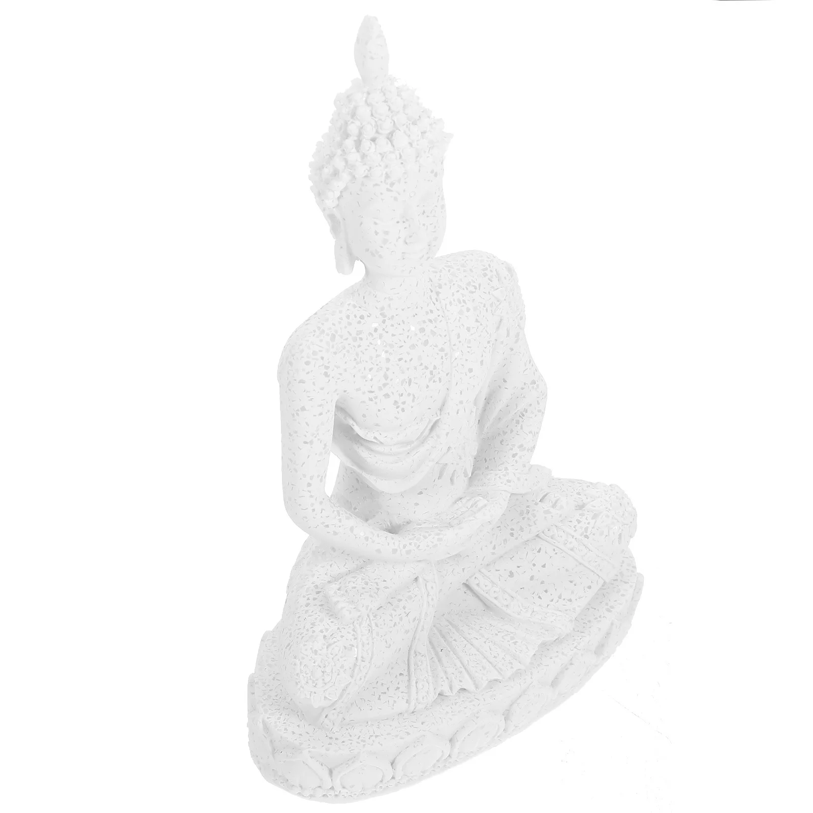 Buddha Statue Resin Small Meditation Sculpture Desktop Decor for Home Office Table Indoor Display Mini Buddha Statue