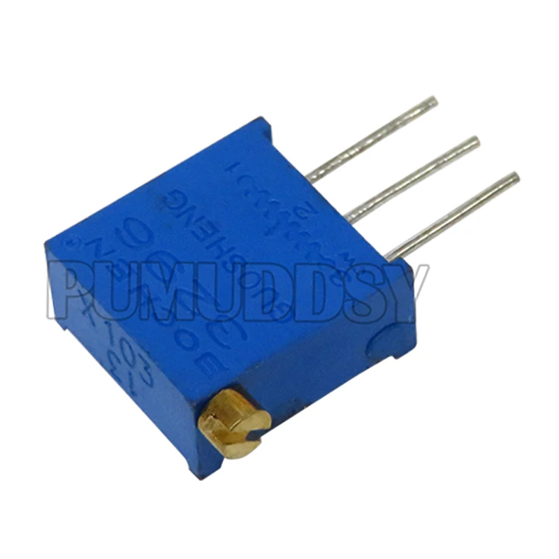 10PCS 3296 3296X Potentiometer resistanceohm Trimpot Trimmer 1K 2K 5K 10K 20K 50K 100K 200K 500K 1M ohm  100R 200R 500R