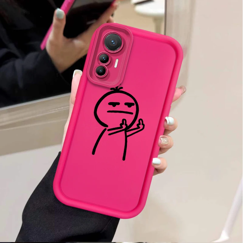 Cartoon Fun Stickman Soft Phone Case for Xiaomi Poco F7 F6 F5 F4 F3 M5s C65 C75 C71 X7 X6 X5 X4 GT X3 NFC M7 M6 Pro 4G 5G Cover